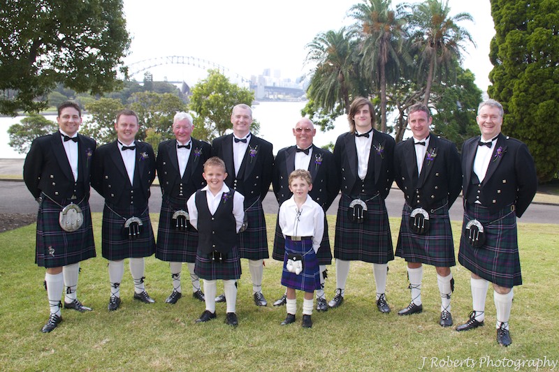 Guests in kilts - wedding photography sydney